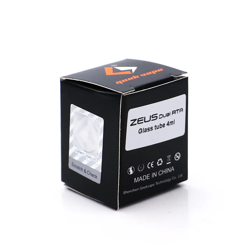 Оригинальная стеклянная трубка Geekvape zeus dual rta 4 мл/5 5 мл для электронной сигареты