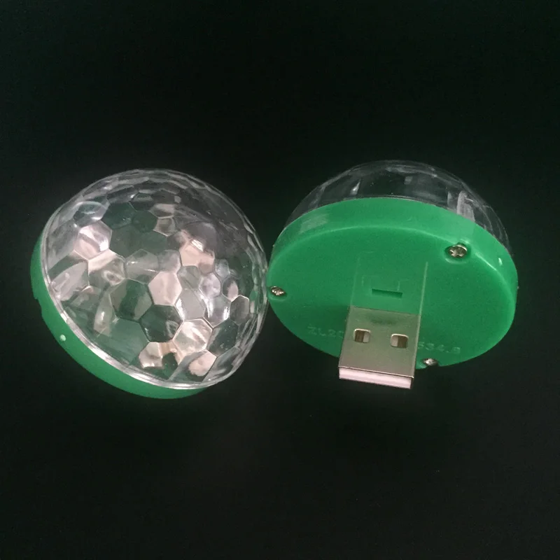 Мини USB СВЕТОДИОДНЫЙ сценический свет DC 5 V Портативный светодиодный USB RGB лампа изменение цвета с музыкальным ритмом для рождественской вечеринки KTV бар микрофон