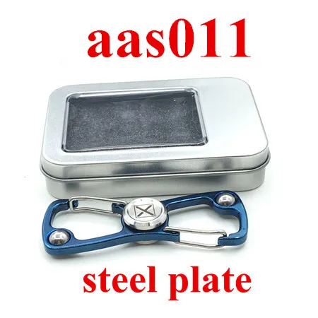 1pc Steel Blue 1 шт. металл/бутылка из АБС-пластика брелки в виде Открывашки Спиннер-Спиннер кольцо для ключей гироскоп Vinger Spiner Многофункциональный Альпинист Топ Спиннер игрушки - Цвет: 1pc Steel Blue