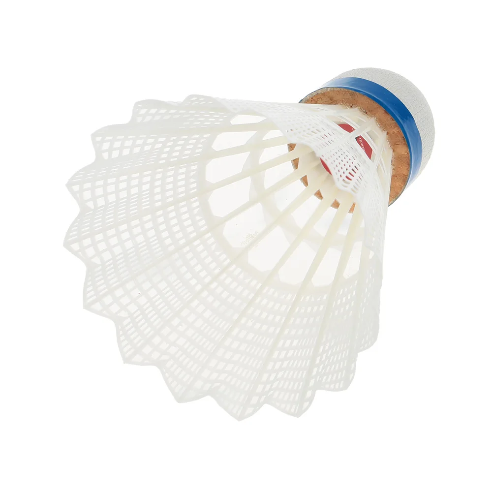 6 шт./лот профессиональный бадминтон волан птички прочный белый нейлон перо