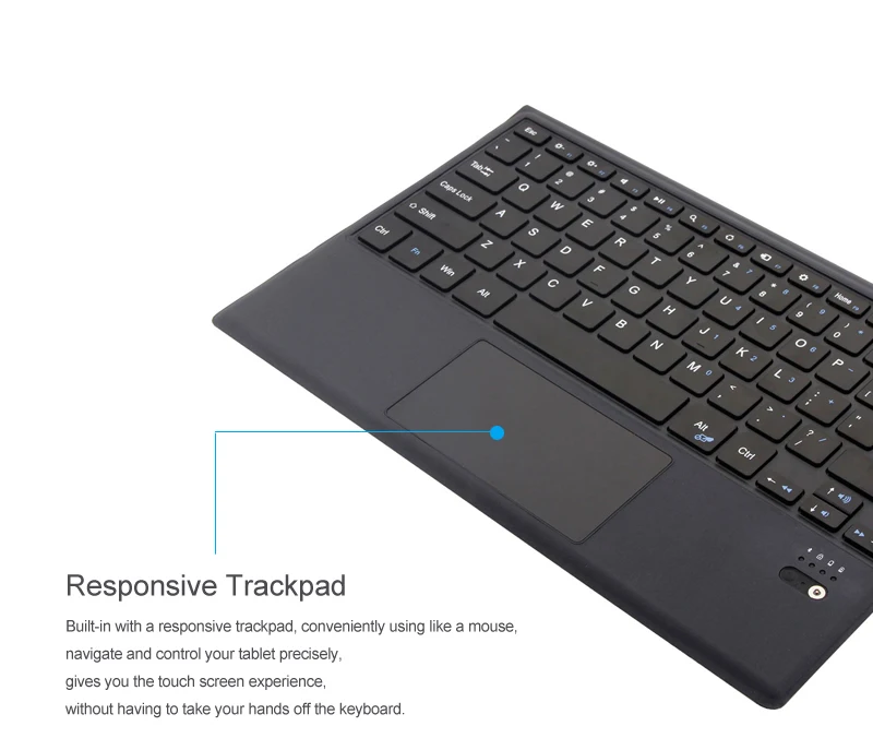 Bluetooth клавиатура с для microsoft Surface Pro 6/Pro 5/Pro 4/Pro 3, тонкий беспроводной чехол Bluetooth клавиатура с трекпадом