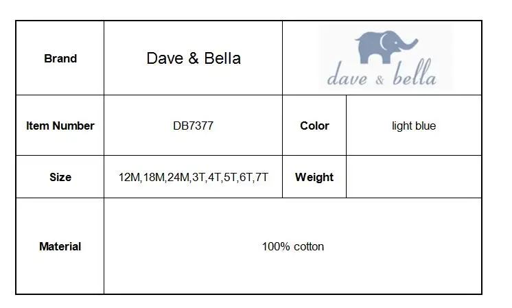 DB7377 dave bella/Весенняя модная футболка с принтом для маленьких девочек; милые хлопковые топы для детей; одежда высокого качества для малышей