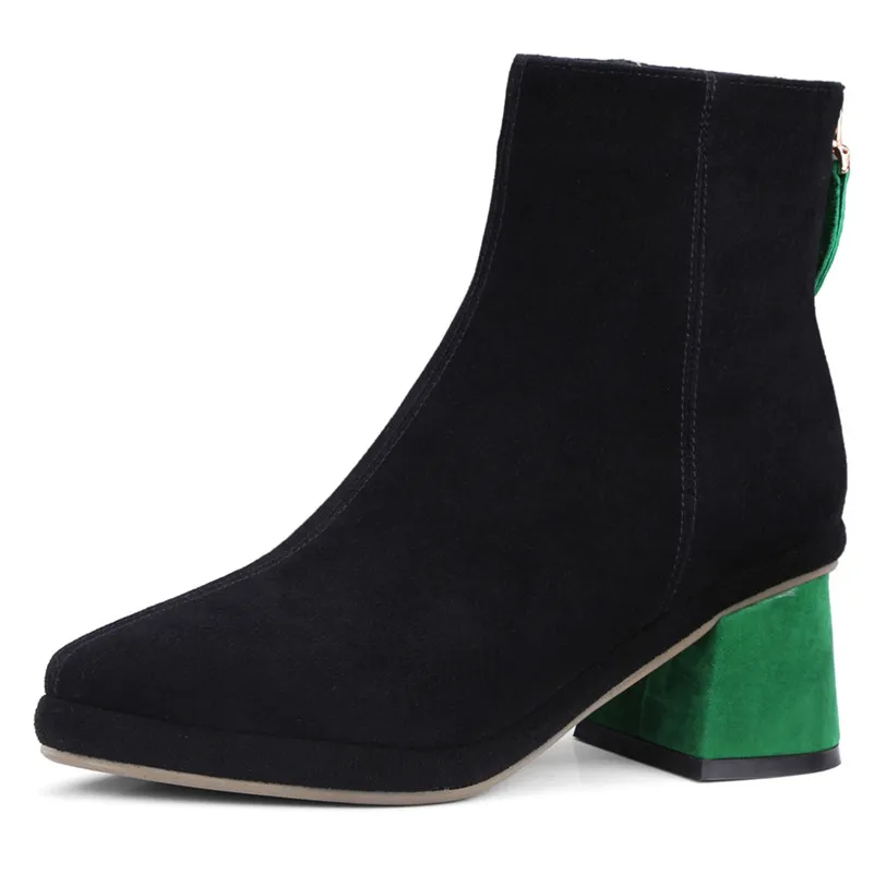 FEDONAS/Новинка Женские базовые ботильоны сезон осень зима женская обувь на высоком