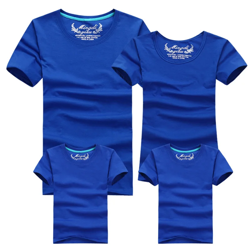 Один предмет в семейном однотонном комплекте для ребенка и мамы однотонная