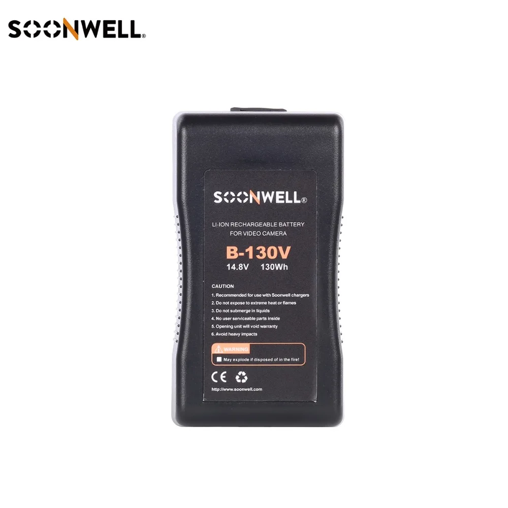 Soonwell B-130V литий-ионный Батарея Перезаряжаемые Батарея 130Wh 8.8Ah 14,4 V-lock Li-ion Батарея пакет v-образное крепление для фото-и видеосъемки