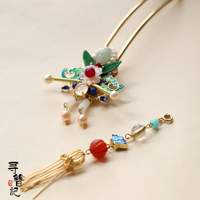 Ручной классический Костюм Аксессуары Fazan Хан Бу Яо Мин головной убор шпилька