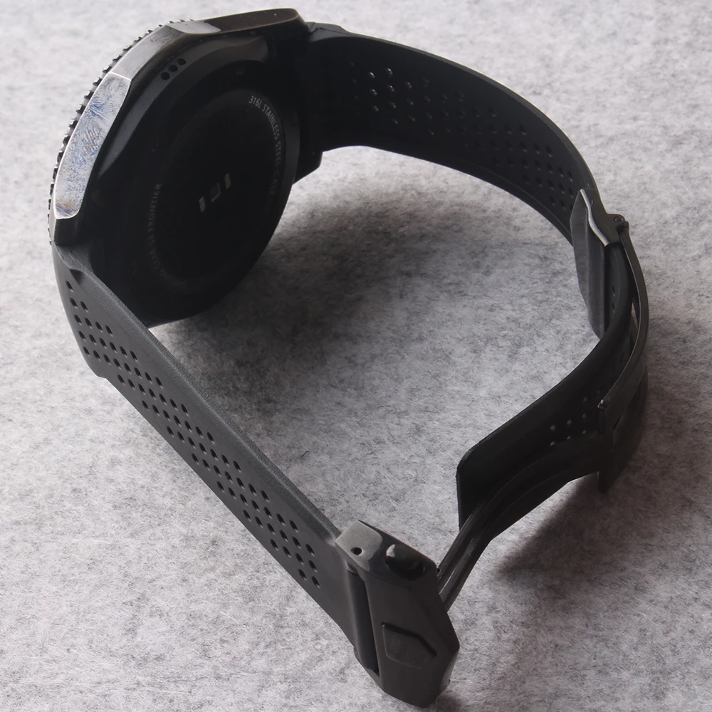 Ремешок для наручных часов Samsung Gear S3 Frontier 22 мм из натуральной силиконовой резины
