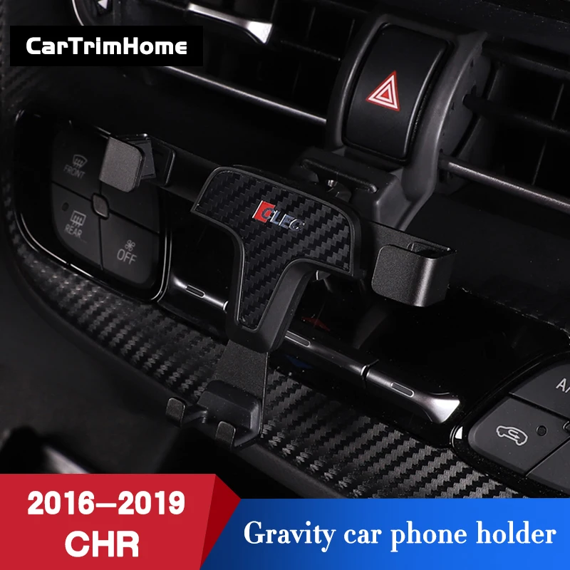 Аксессуары C-hr, держатель телефона для Toyota CHR, Гравитационный держатель мобильного телефона c-hr, крепление на вентиляционное отверстие, подставка
