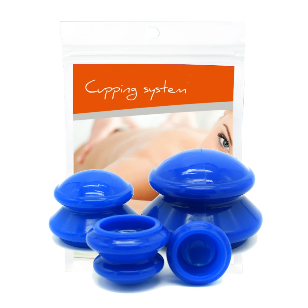 4 шт. силиконовые чашки для массажа тела|cellulite vacuum|anti cellulite vacuummassage therapy |