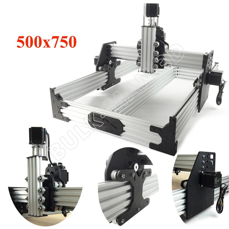 Маршрутизатор OX cnc Kit 500x750 мм 4 оси деревообрабатывающий Гравировальный фрезерный станок Настольный DIY ленточный приводной с Nema23 шаговые двигатели