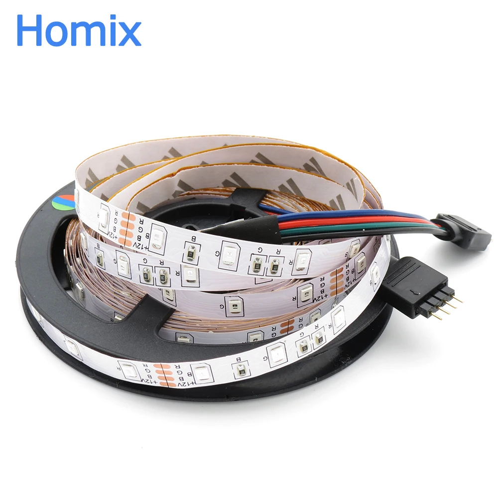 Светодиодная полоса освещения 12 В 5 м 300 светодиодов SMD 3528 Диодная лента rgb