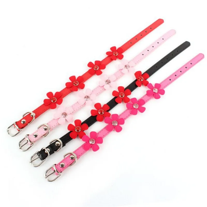 Ошейник для питомца маленькая собака кошка искусственная кожа Регулируемый