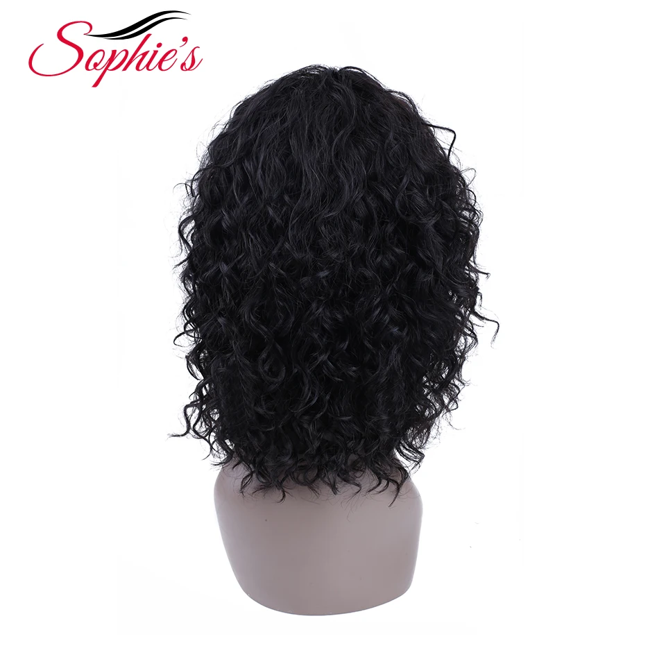 Sophie's короткие парики из человеческих волос Remy человеческие Хай для женщин бразильские кудрявые парики человеческие волосы машина сделано H. HORA парики 10 дюймов