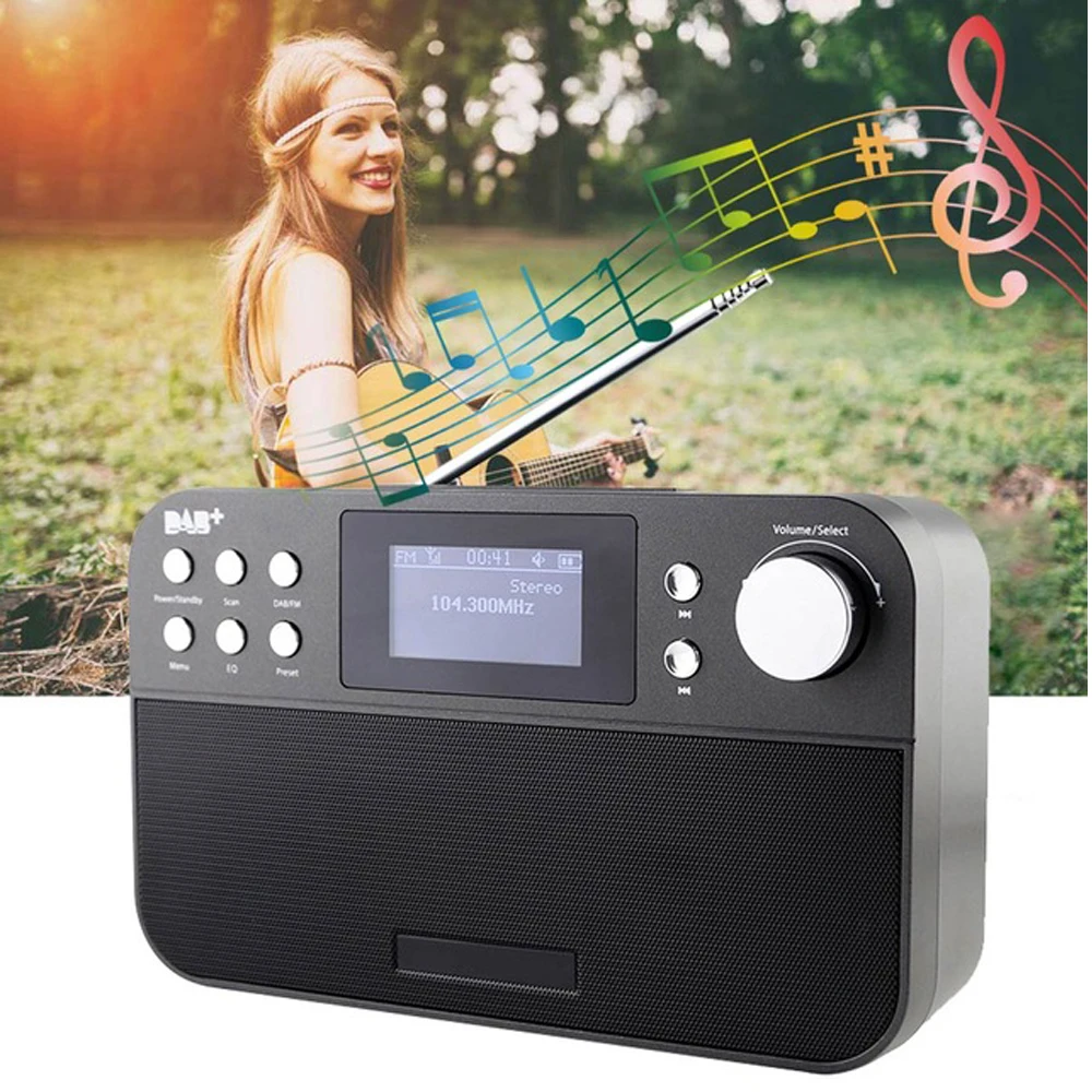 Высокое качество радио Профессиональный GTMedia DR-103B DAB радио Stero для Великобритании ЕС с Bluetooth Встроенный громкоговоритель простота в эксплуатации