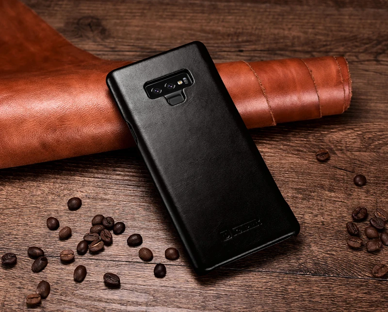 Для samsung Note9 флип-кейс Ретро воловья натуральная кожа чехол для телефона Тонкий Бизнес смарт-чехол для samsung Galaxy Note9 Note8