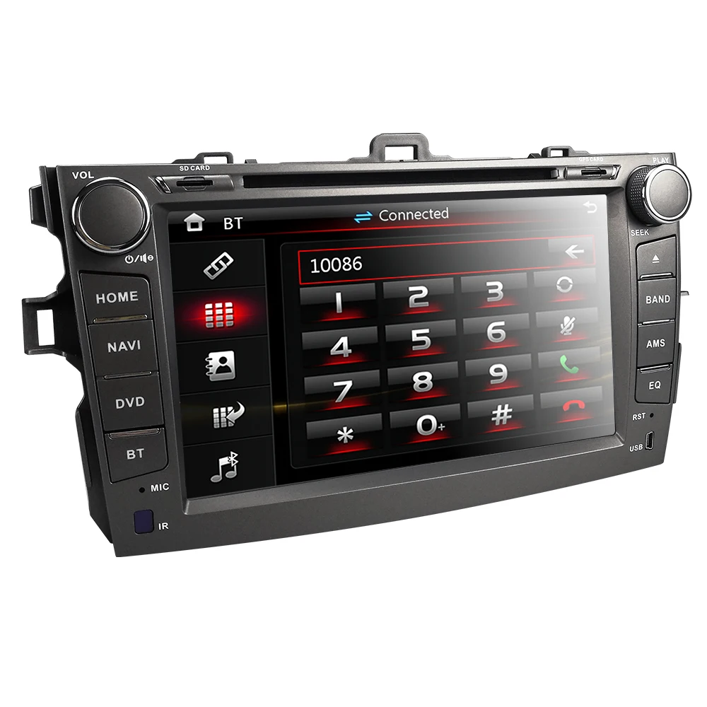 8 "сенсорный экран стерео радио Автомобильный CD DVD плеер GPS навигация для Toyota