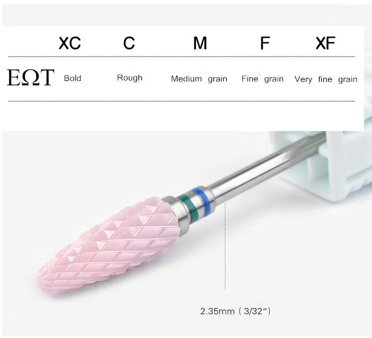 EWT New Nail Special 5 шт./компл. керамическая розовая Шлифовальная головка электрические
