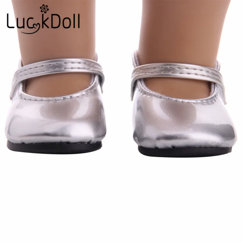 LUCKDOLL Высококачественная обувь принцессы подходит для 18 дюймовой американской