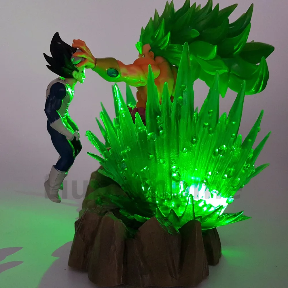 Dragon Ball Z Broly VS Vegeta Fighting DIY Luminaria светодиодный ночник аниме Dragon Ball светодиодный настольный светильник Broly фигурка