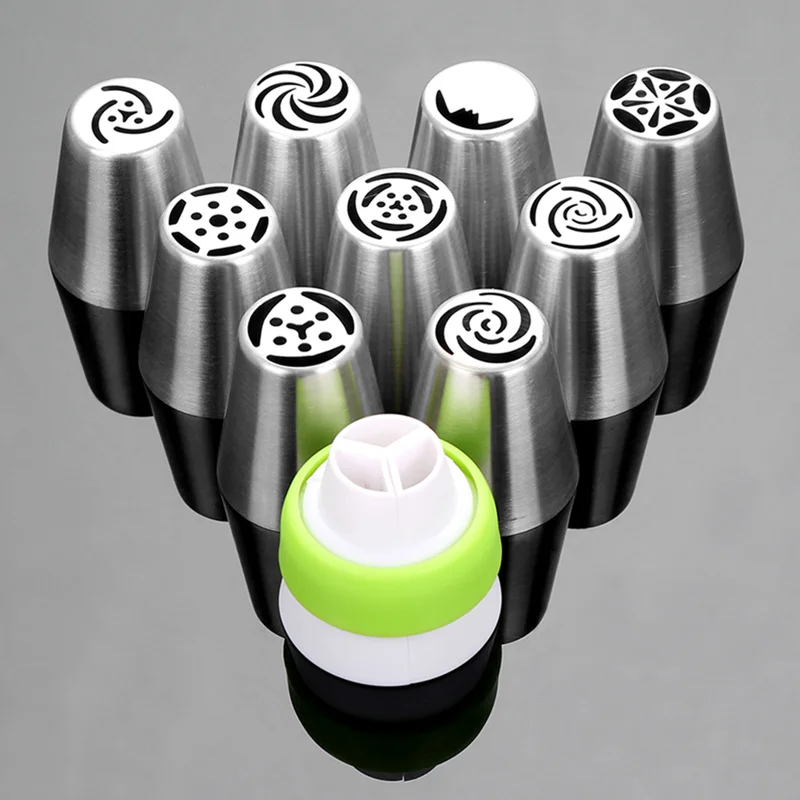 9 шт. в форме тюльпана от Нержавеющая сталь торт глазури трубопроводов сопла на