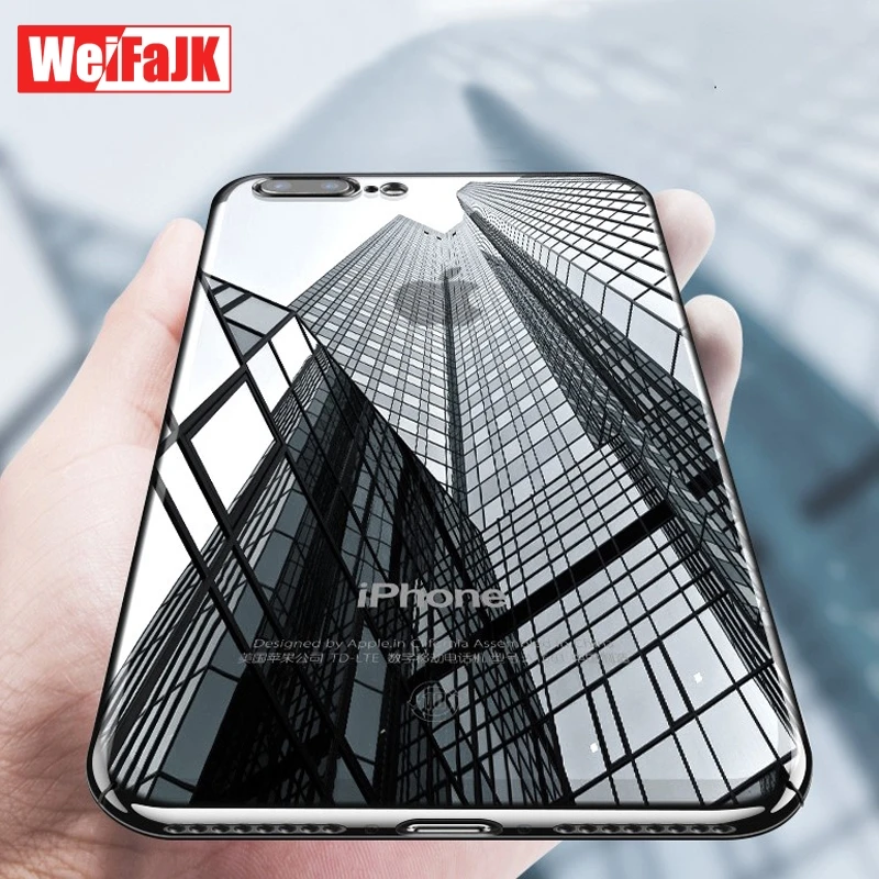 WeiFaJK чехол для телефона для iPhone 8 7 Plus X чехол Роскошный силиконовый прозрачный мягкий TPU чехол для iPhone 6 6s 7 8 XS Max чехол s сумки