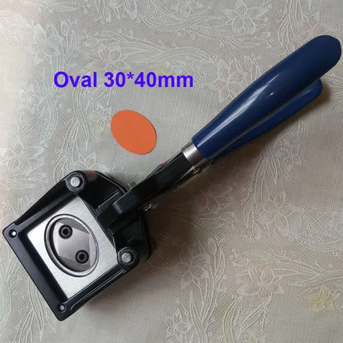 Oval 30x40mm Ручной круглый фактический размер резки 25 мм 32 мм 35 мм 37 мм 38 мм 44 мм 48 мм Графический пробойник для резки бумаги - Цвет: Oval 30x40mm