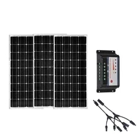 solar kit 300w 36v placa fotovoltaica 12v 100w 3 pcs solar charge controller 30a batterie solaire motorhome caravan camping