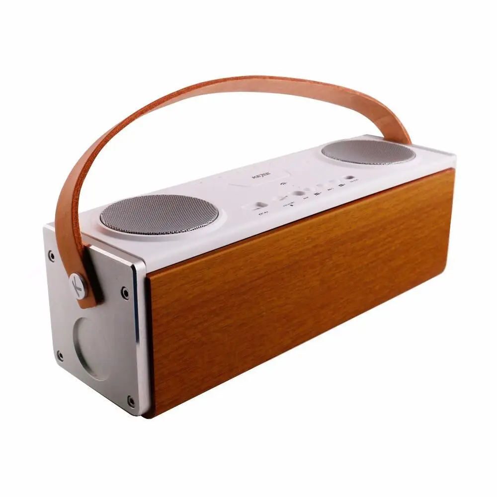 Дерево Беспроводной Bluetooth Динамик Портативный Altavoz громкоговорители стерео Бас