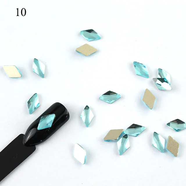 10 10 шт./лот, 13 цветов, Стразы для ногтей, Серебряная роза, 3D блестящее украшение для ногтей, ювелирные изделия, акриловые аксессуары для дизайна ногтей - Цвет: 10