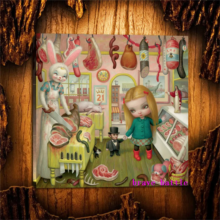 Mark Ryden детский необычный холст для живописи Тёмный мир гостиная спальня домашний