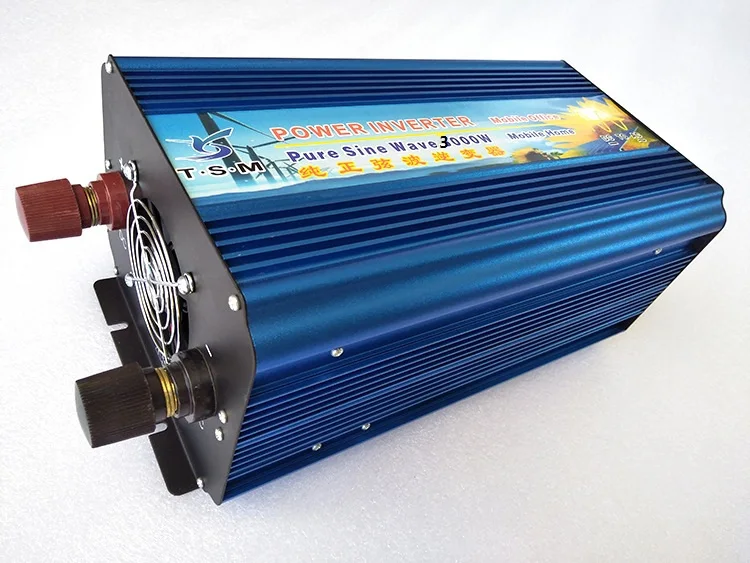 

digital display Pure Sine Wave Solar Power Inverter 3000W 24V DC to 220V AC Car Inverter Transformer 12V/24/48V to 120V/230V