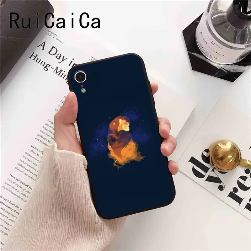 Ruicaica Король Лев лучший чехол Роскошный уникальный дизайн PhoneCase для iPhone 8 7 6 6S 6Plus X XS