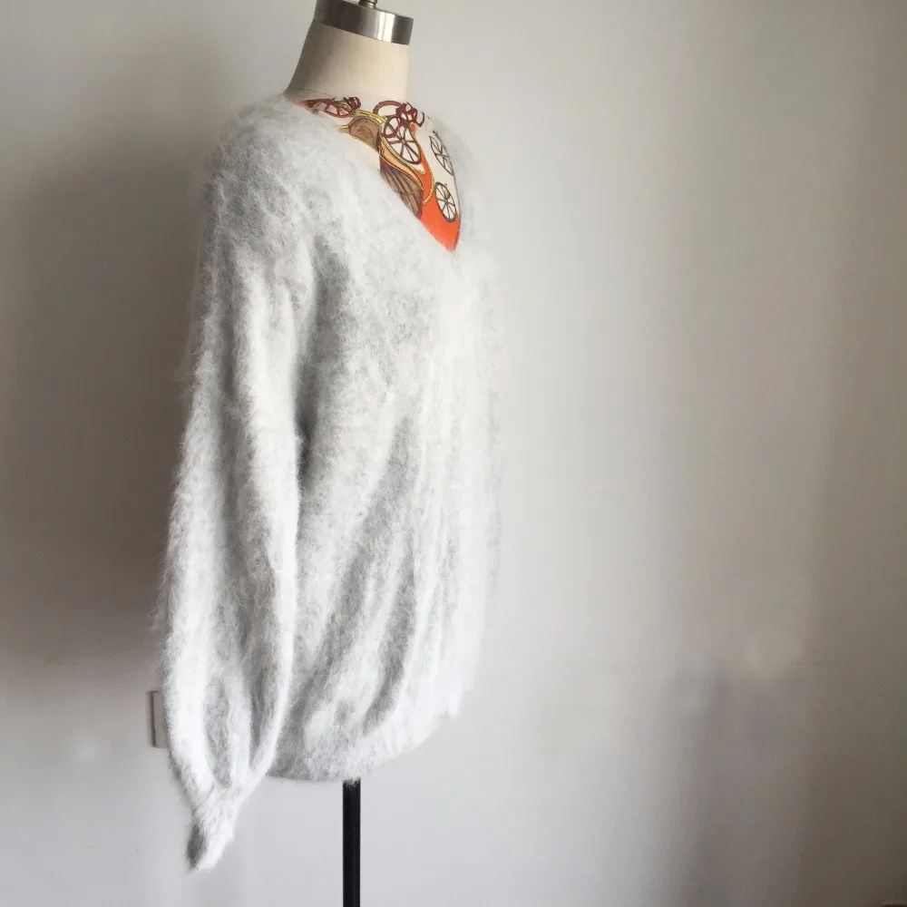 2019 New Arrival Top Quality Genuine Real Mink Cashmere Sweater Women Natural Pullovers for girls wsr340 | Женская одежда