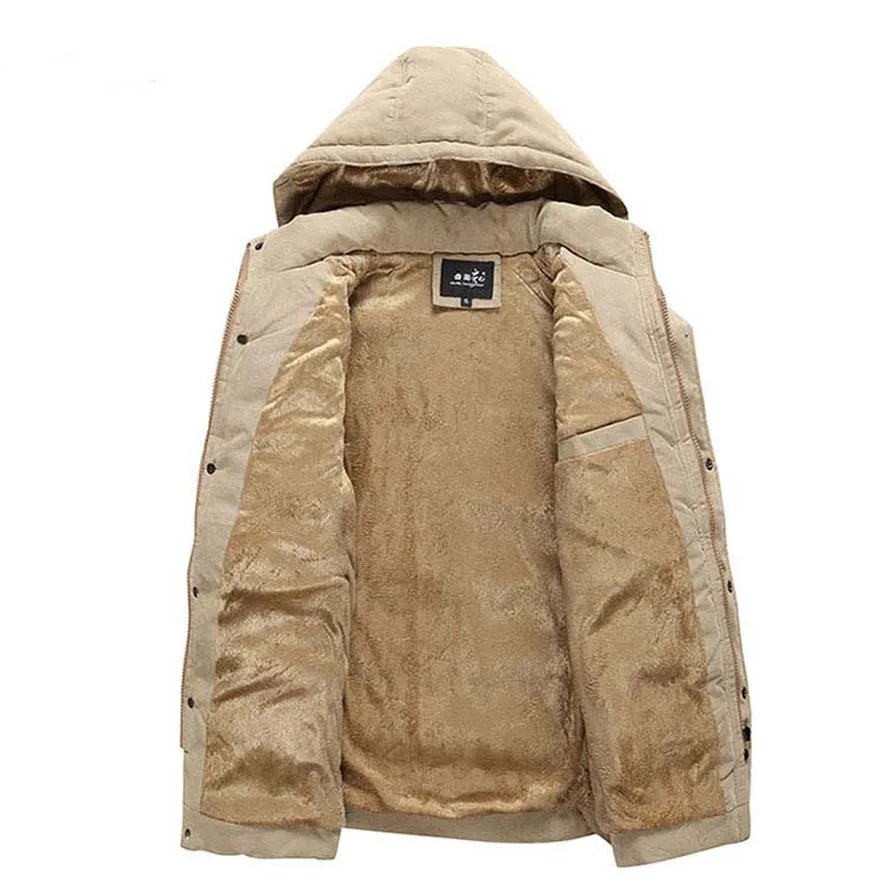 Мужская зимняя куртка на флисе черная из хлопка с флисовой подкладкой 2017|winter jacket
