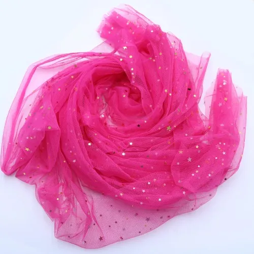 Rose Мода 150 см* 100 см в горошек звезды бронзированный тюль ролл для DIY рулон ткани свадебные украшения своими руками ремесел праздничный вечерние поставки - Цвет: Rose