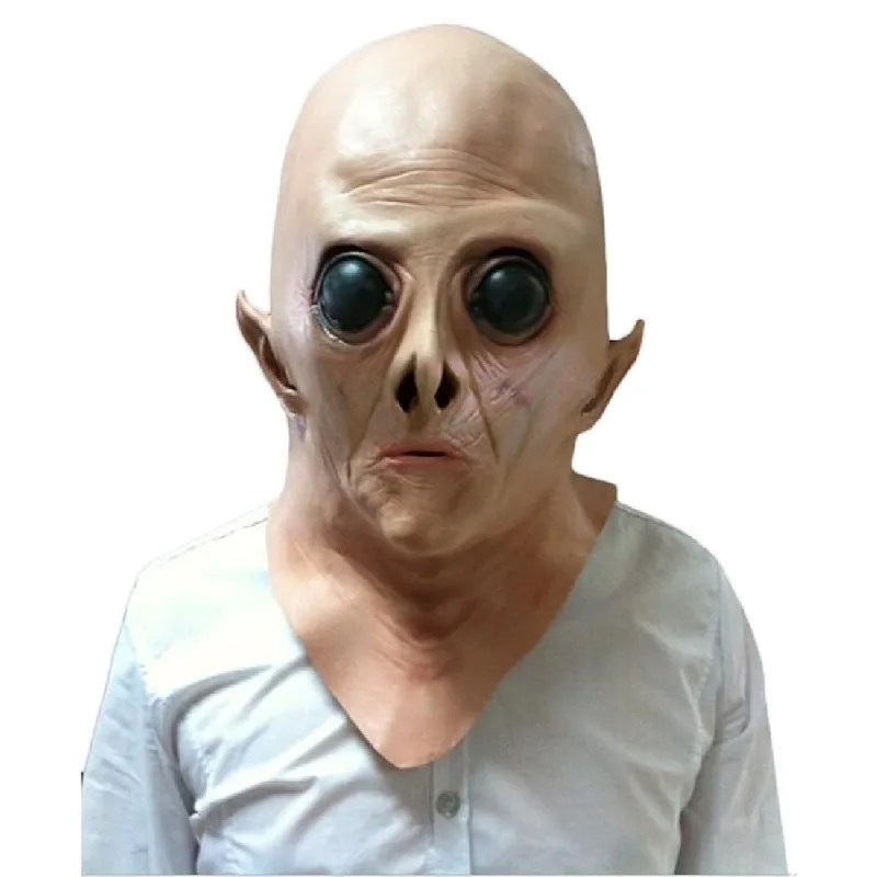 Сверхземные вечерние латексные маски Alien UFO ET Horror силиконовая маска для лица