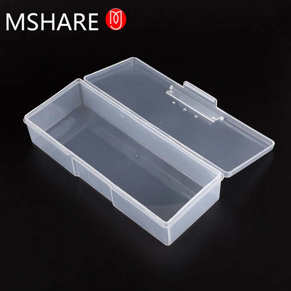 Прозрачный чехол для ногтевого дизайна 1 шт. пластиковый ящик инструментов