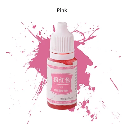 Pink Transhome пищевой краситель 1 шт. съедобный пигмент полезный, безопасный инструменты для украшения тортов из мастики Макарон крем торт выпечки/кондитерские инструменты - Цвет: Pink