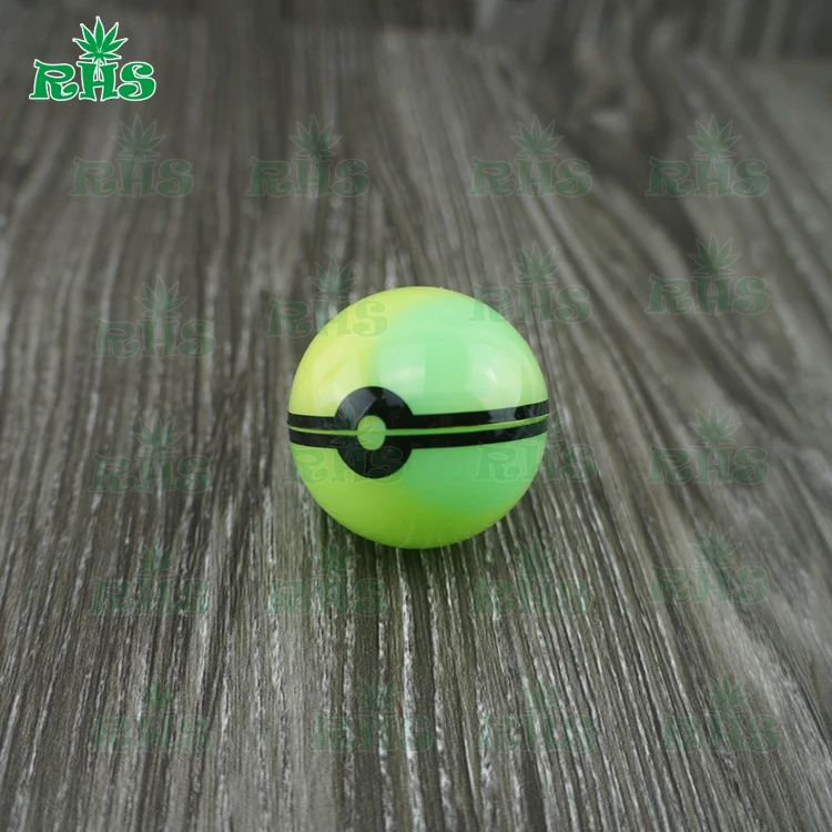 RHS 38 мм Poke ball контейнер 6 мл силикон dab стека контейнер для хранения, силиконовые Воск разрушить dab масло Силиконовое Воск jar