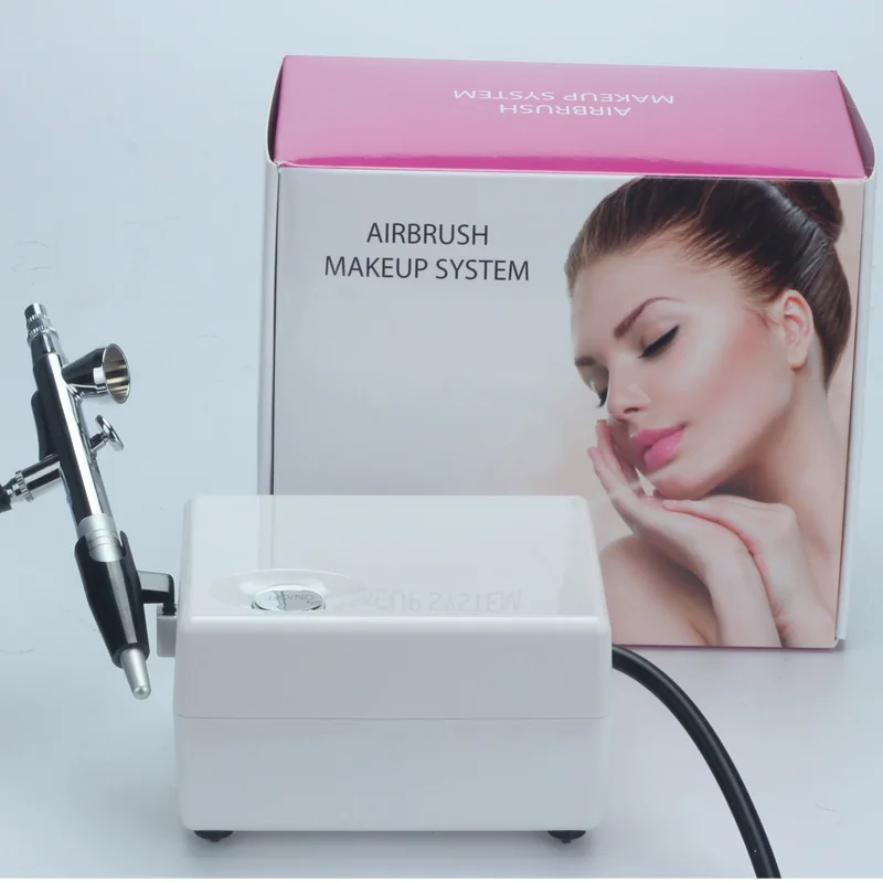 2017 New Makeup airbrush / HD Makeup Airbrush Makeup Kit / Beauty Nail / Airbrush Tattoos / rotation Regulating the mini pump