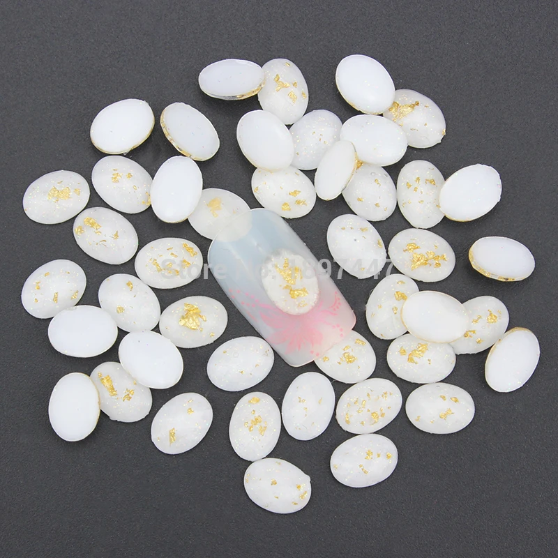 

20pcs Japanese Manicure resin 3d retro nail art decortion white beauty resin+gold foil gem nail stud acrylic nail gel tools