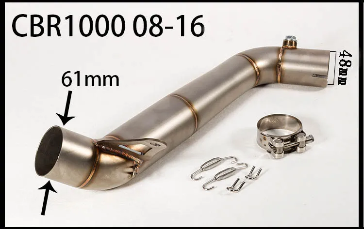 Глушитель для мотоцикла Honda MSX125 CB190F CBR300 CBR650F CBR1000 2008 2016 выхлопная труба средней