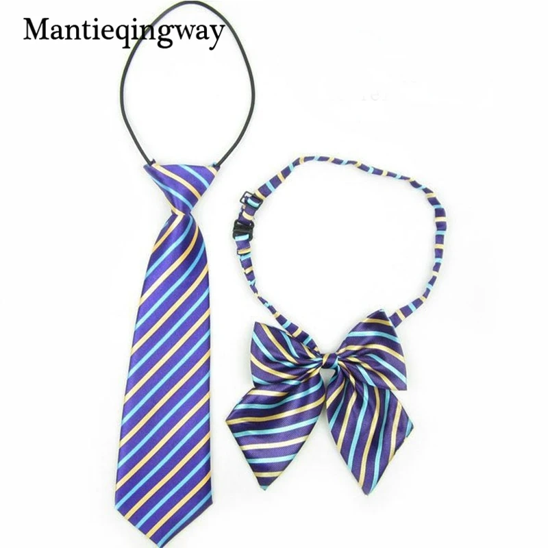 Школьная форма Mantieqingway цветной клетчатый галстук в полоску для мальчиков и