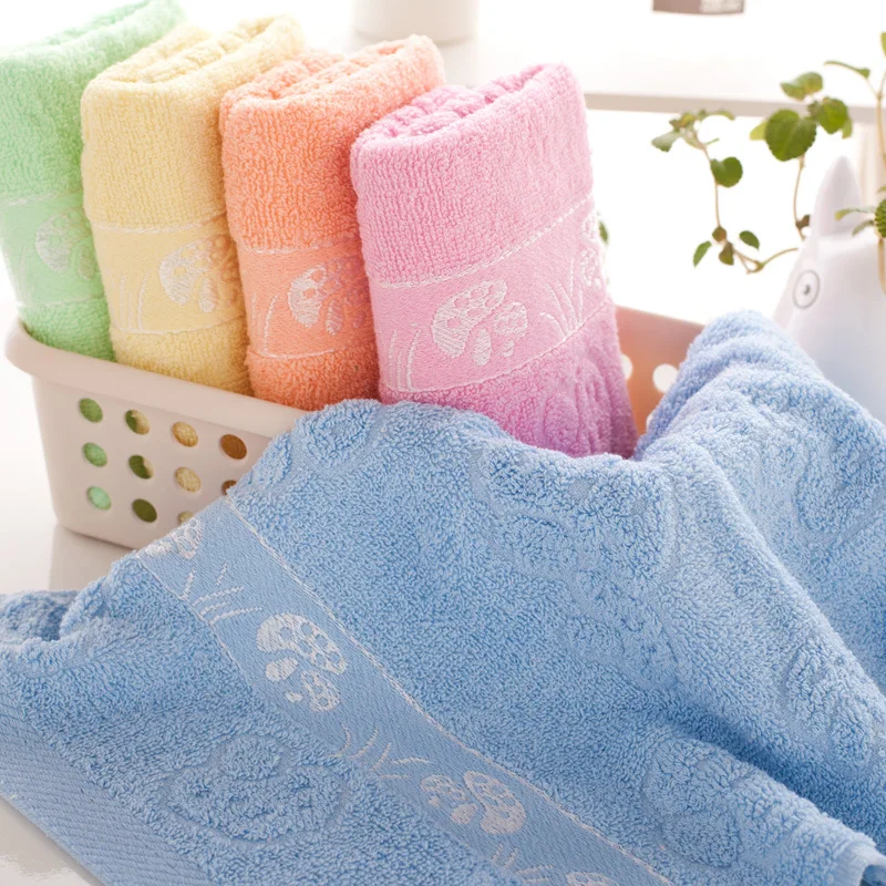 

Wholesale printed thick soft cotton face towel