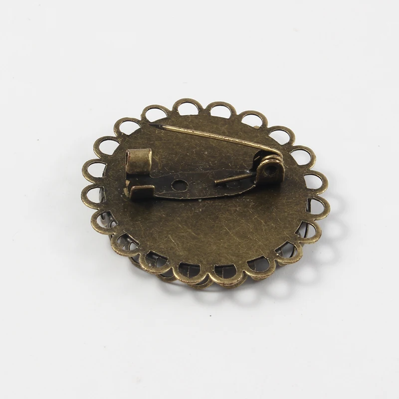 Брошь в виде подсолнуха 5 шт./лот 25 мм стеклянный кабошон брошь камеи круглая