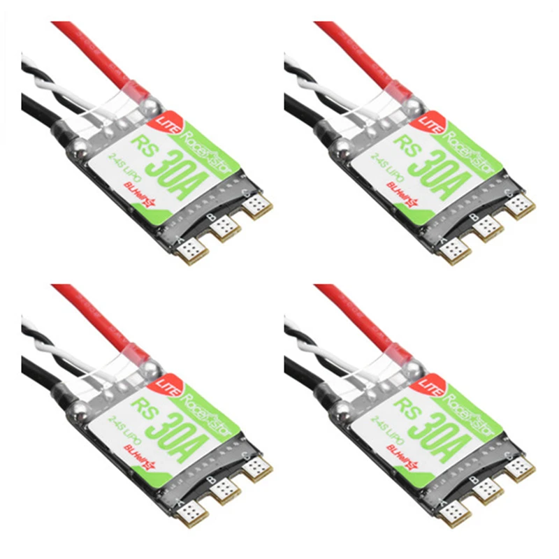 4 шт. Racerstar RS30A Lite 30A Blheli_S BB1 2-4S бесщеточный ESC поддержка Oneshot42 для RC FPV гоночный Дрон мультиротор часть DIY Асса