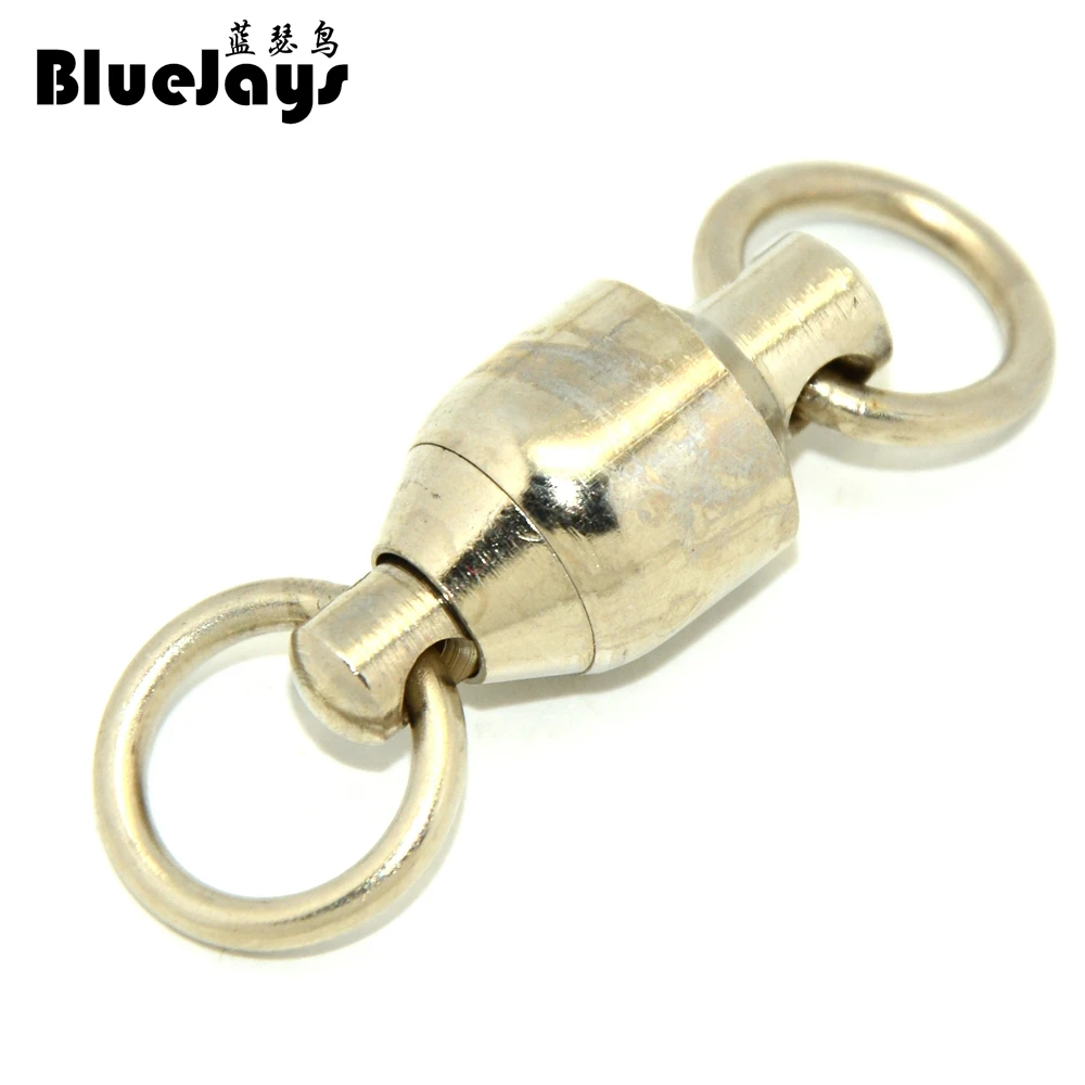 BlueJays 10 шт. большой тянуть 100 кг-230 кг шариковый подшипник вращающиеся твердые кольца море океан слово Форма Нержавеющая сталь рыболовный крючок разъемы
