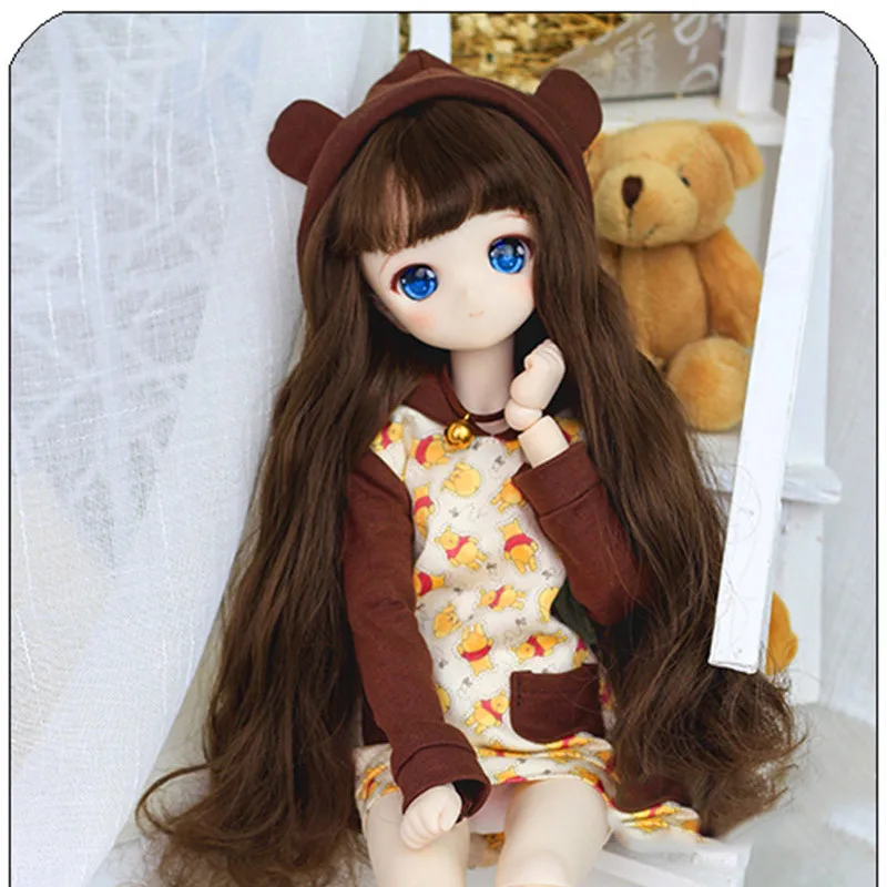 Парик для кукол Cateleya 1/3 1/4 Bjd SD парик высокотемпературный длинный в стиле ретро