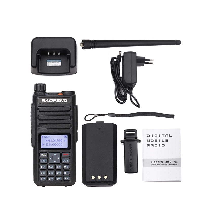 Цена по прейскуранту завода Baofeng DM-1801 Walkie Talkie DMR цифровой двухдиапазонный двухсторонний радио Dual Time slot DMR Tier1 Tier2 Tier II