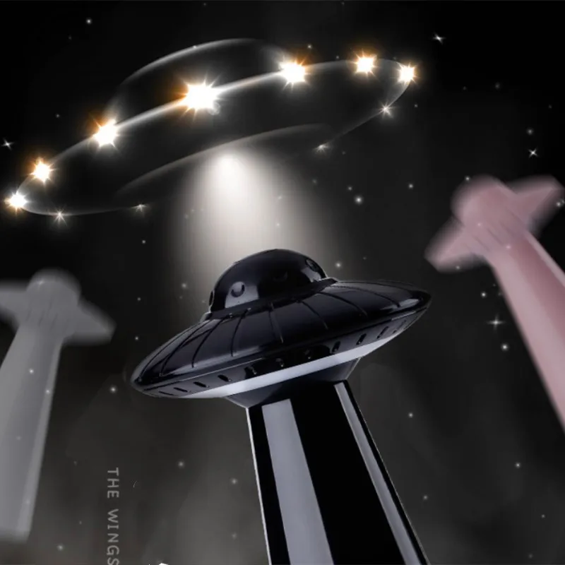 Светодиодная настольная лампа UFO с регулируемой яркостью USB перезаряжаемая для